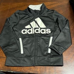 Adidas classic black white jacket boys girls unisex 4t 4 EUC $8 bundle 3+items